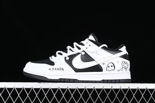 All categories Nk SB Dunk series Nk SB Dunk Low low-top sneakers Nk Dunk Low Reverse Panda-Little Monster SB strap low-top casual sneakers DD1391-100